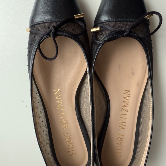 Stuart Weitzman Black and Tan Flats - Picture 5 of 10